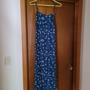 O'Neill Midi Dress - Blue w/Flowers - size Large